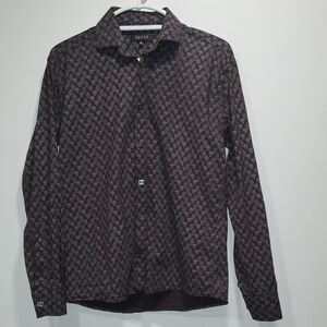 Gucci Brown Patterned Button Down Shirt